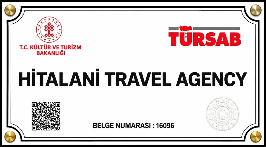 TÜRSAB licensed travel agency. Licence no. 16096