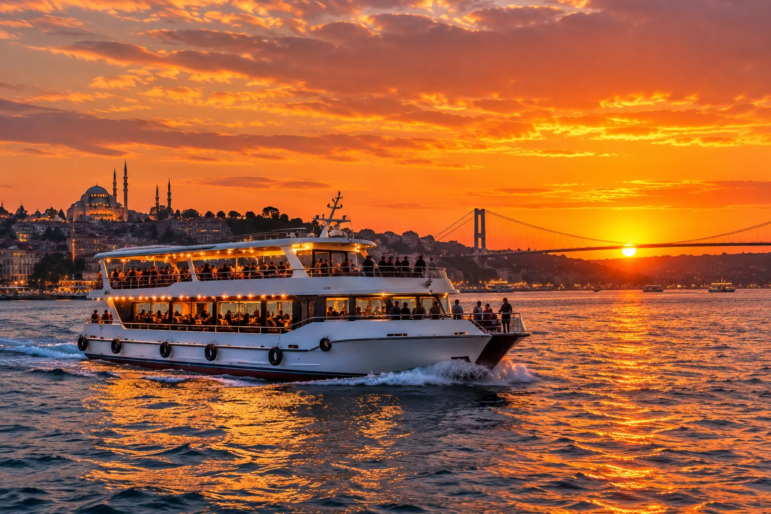Sunset Bosphorus Tour with Cookies and Tea